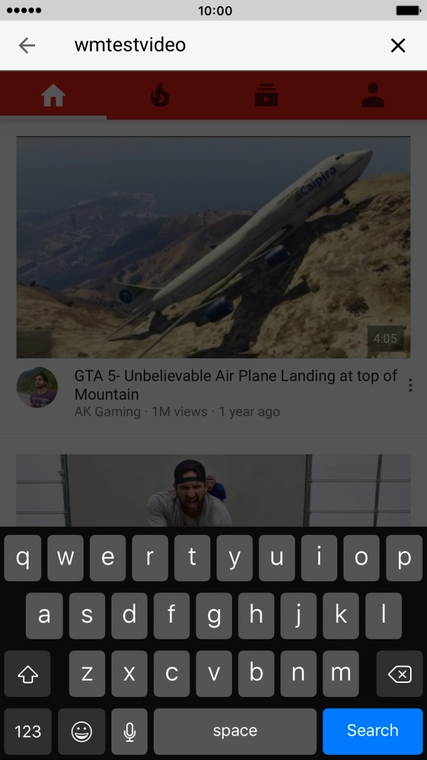 Key in the required search word and press Search.