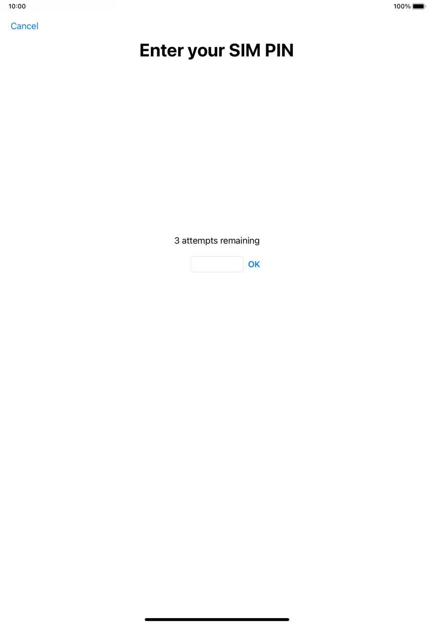 If your SIM is locked, key in your PIN and press OK.