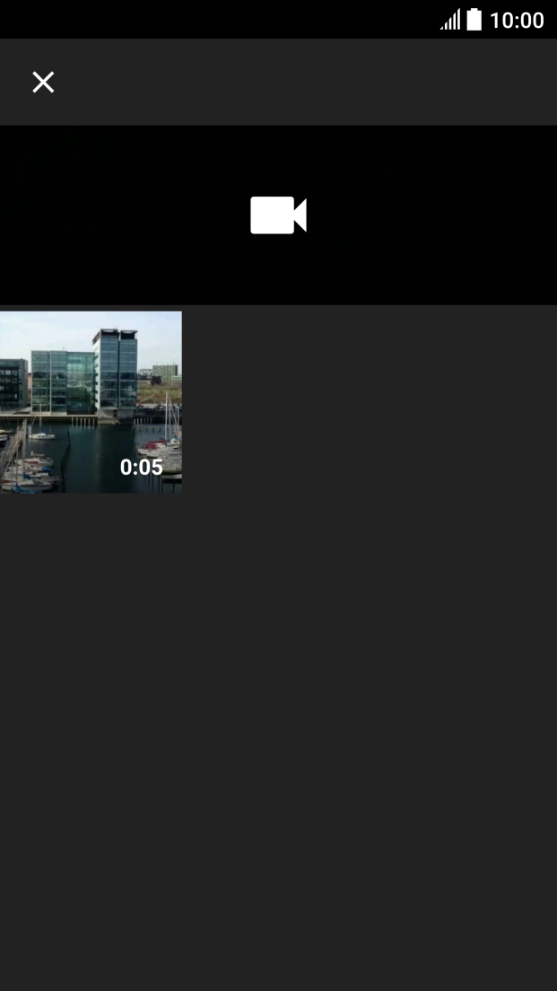 Press the required video clip.