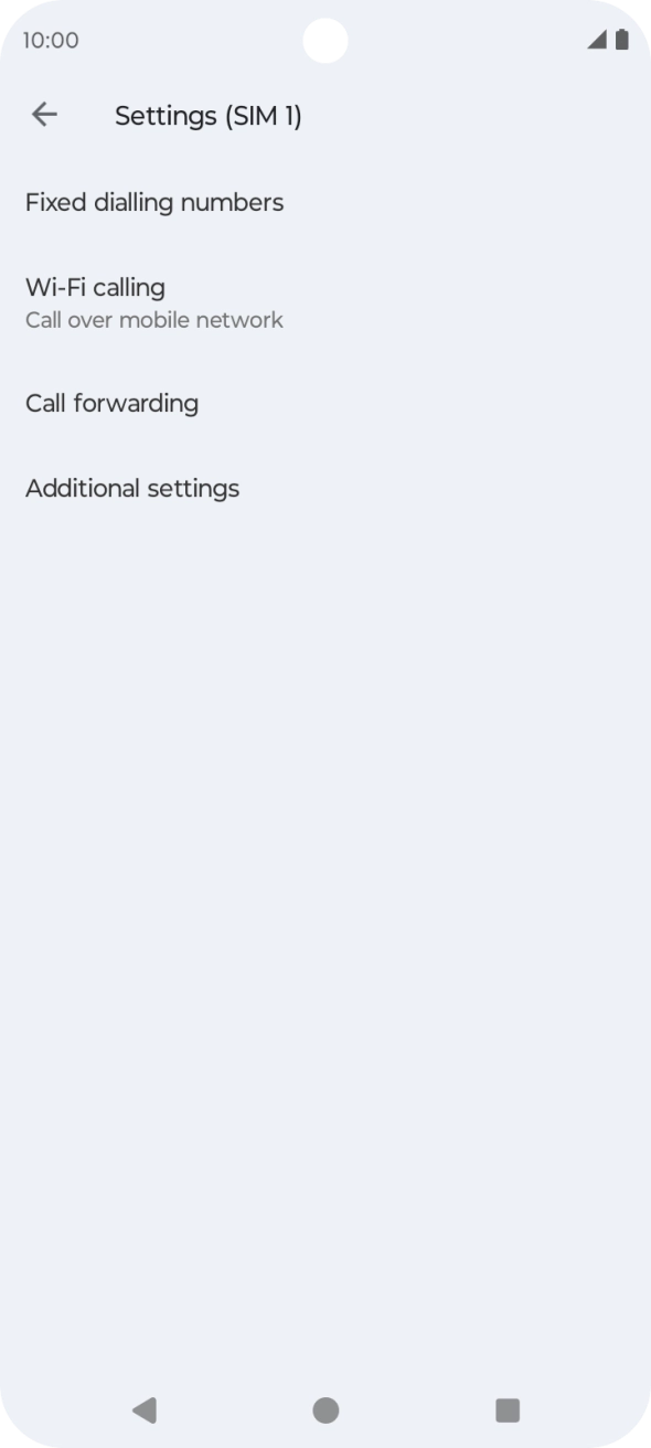 Press Additional settings. Press Additional settings.
