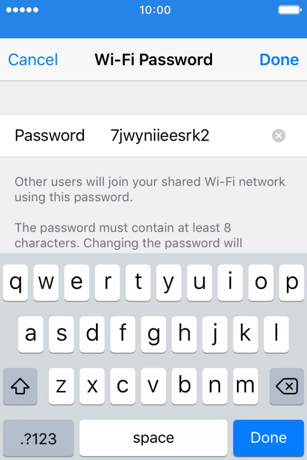 Press Done. Press Done.