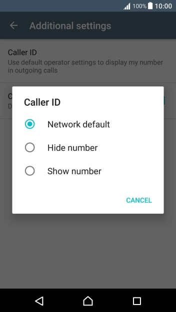 Press Show number to turn on caller identification.