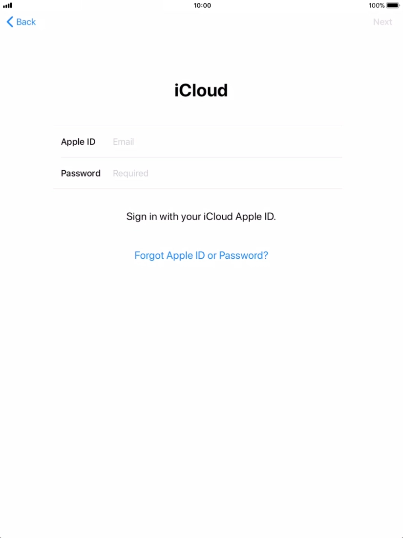 Press the field next to 