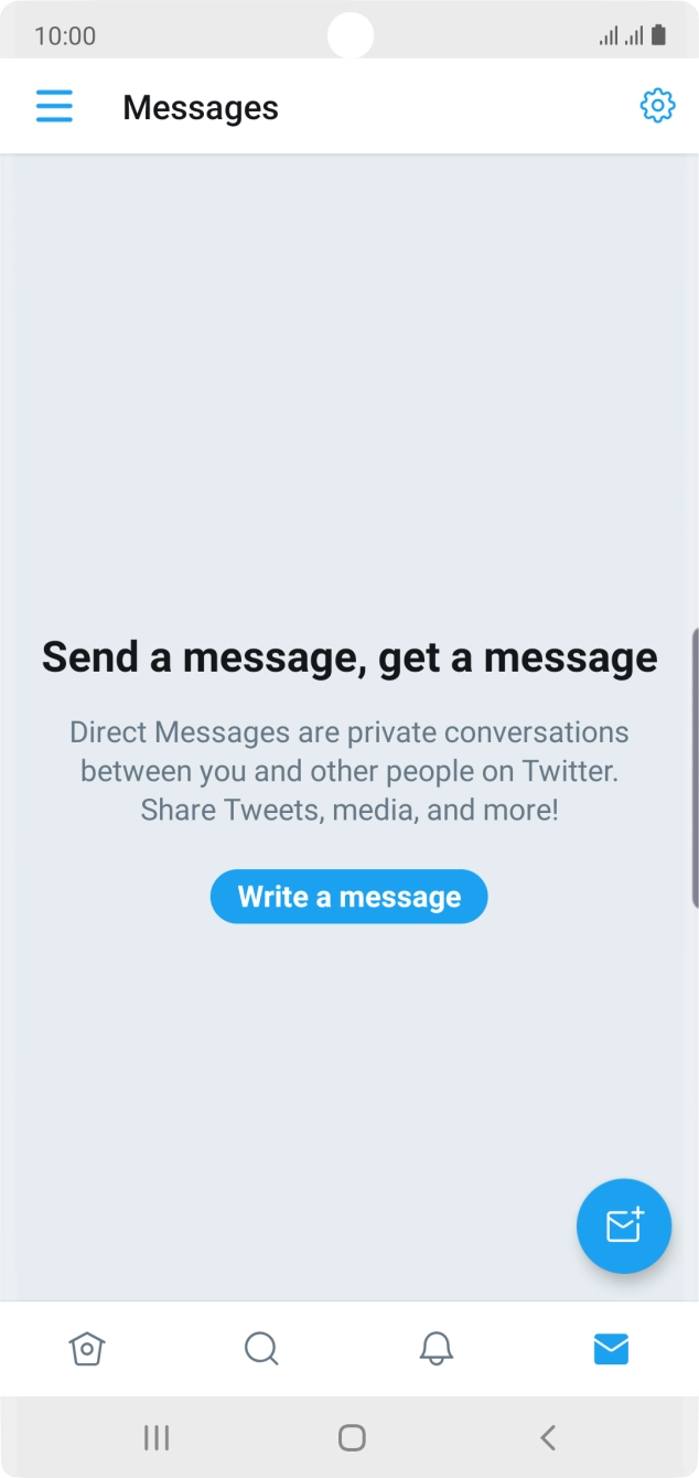 Press the new message icon.