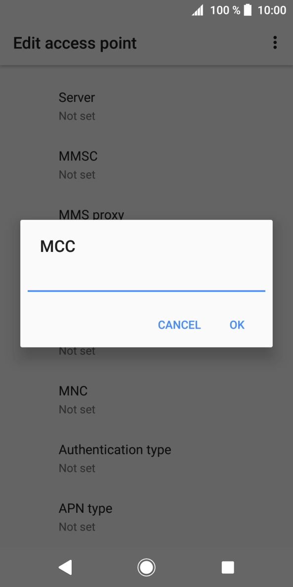 Key in 505 and press OK.