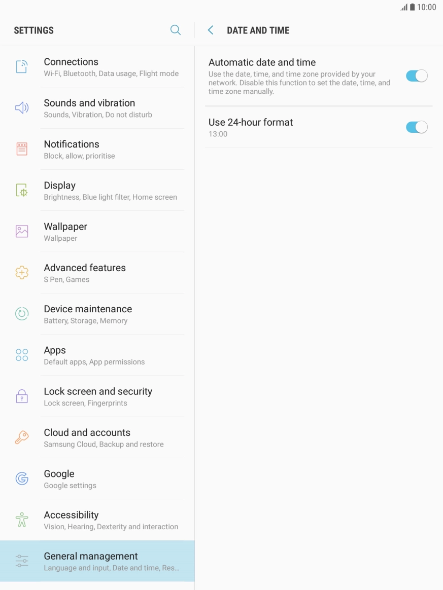 Press the Home key to return to the home screen.