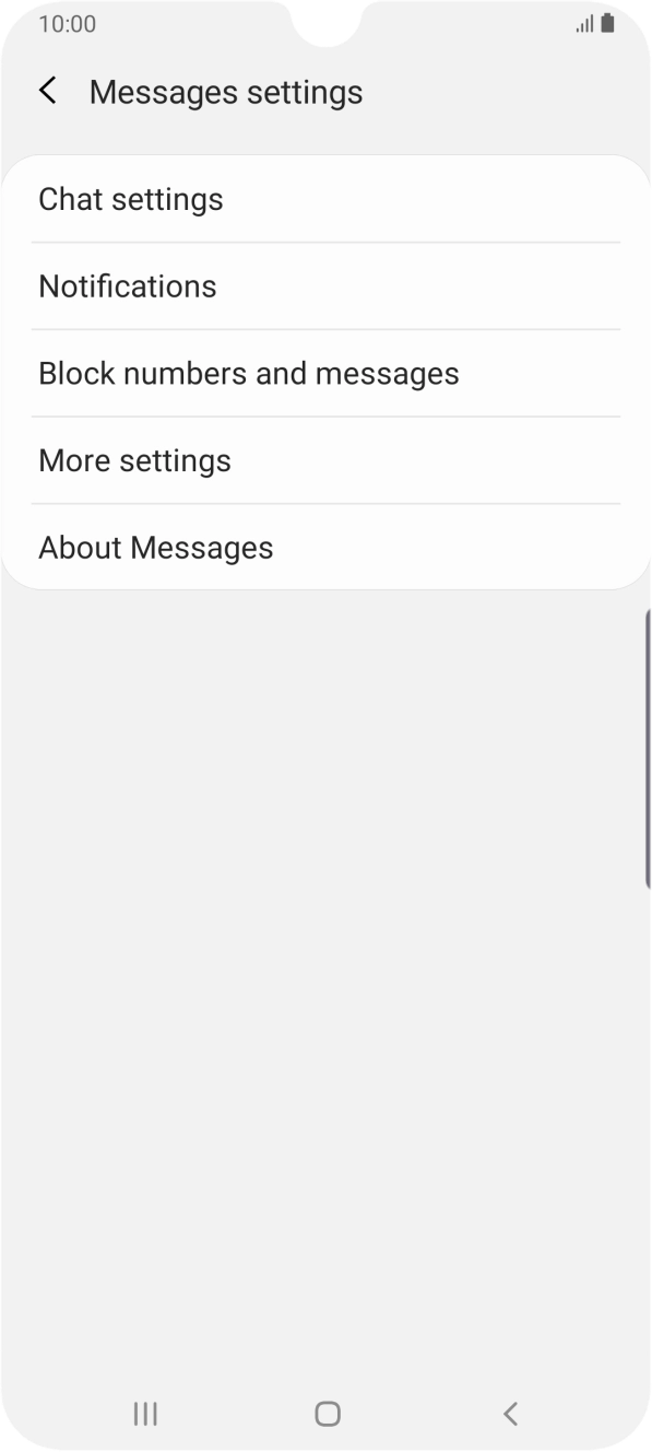 Press More settings.