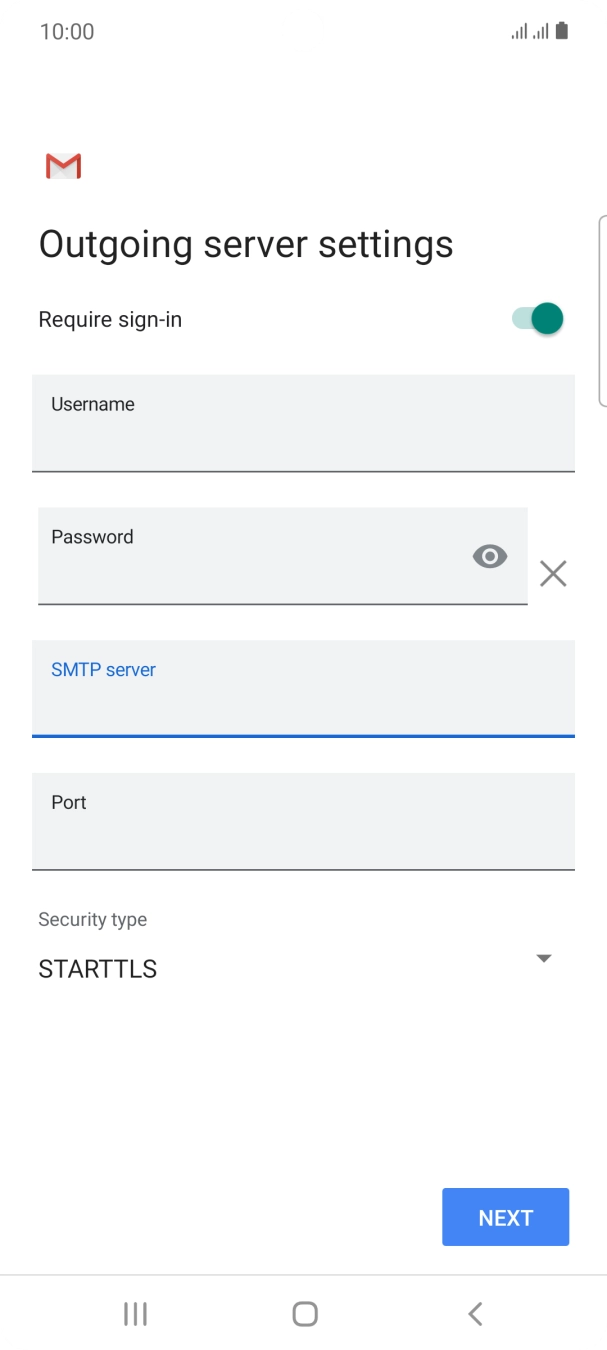 Press the field below 