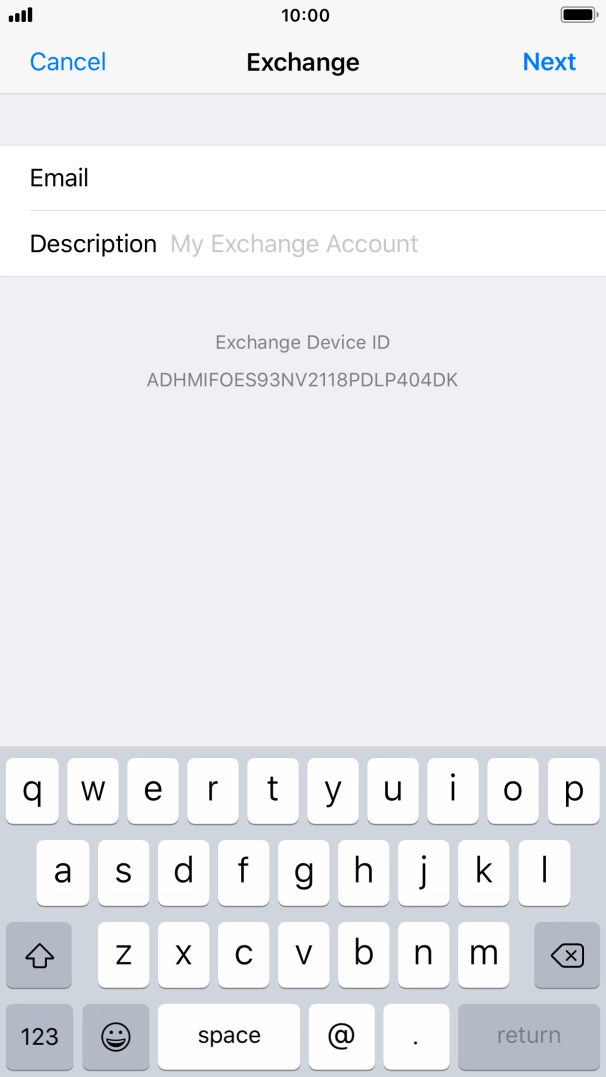 Press Description and key in the required name.