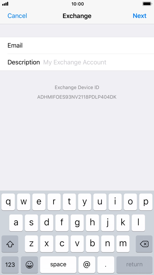 Press Description and key in the required name.