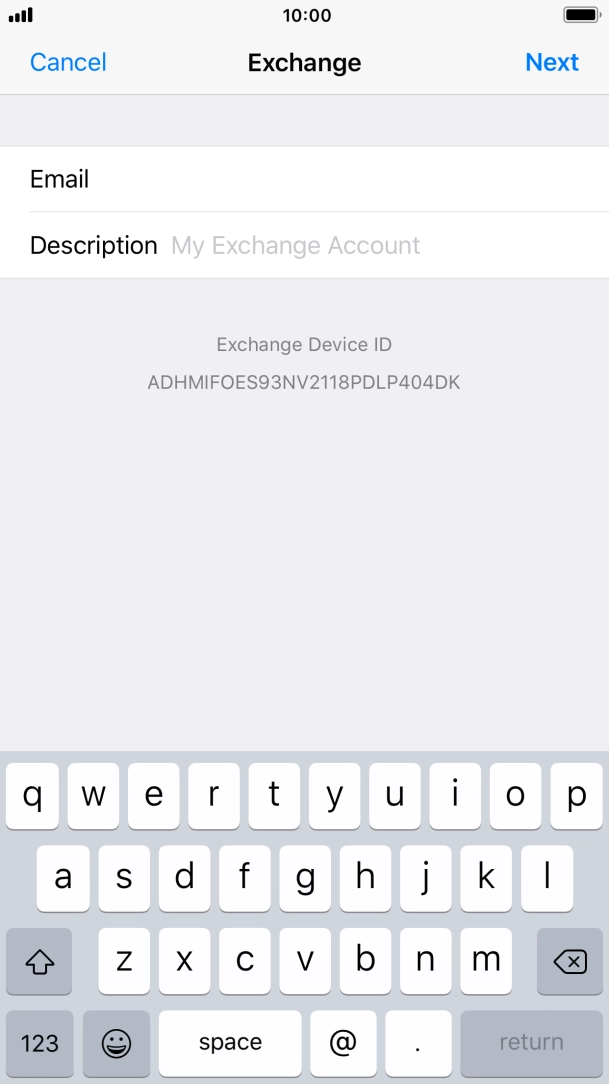 Press Description and key in the required name. Press Description and key in the required name.