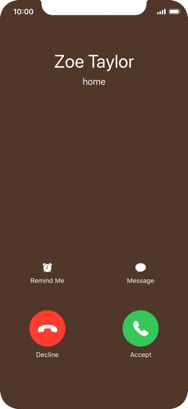 If the screen lock is turned off, press Accept.
