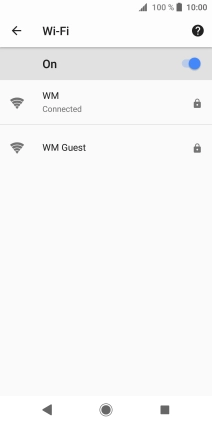 Press the Home key to return to the home screen.