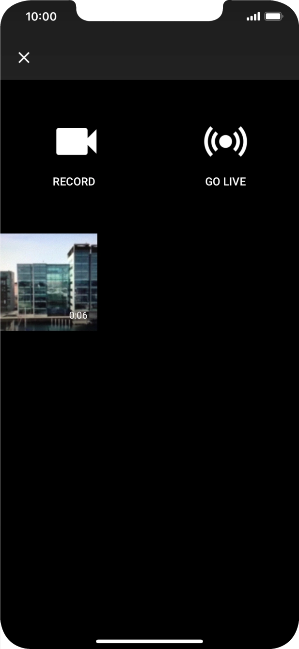 Press the required video clip. Press the required video clip.