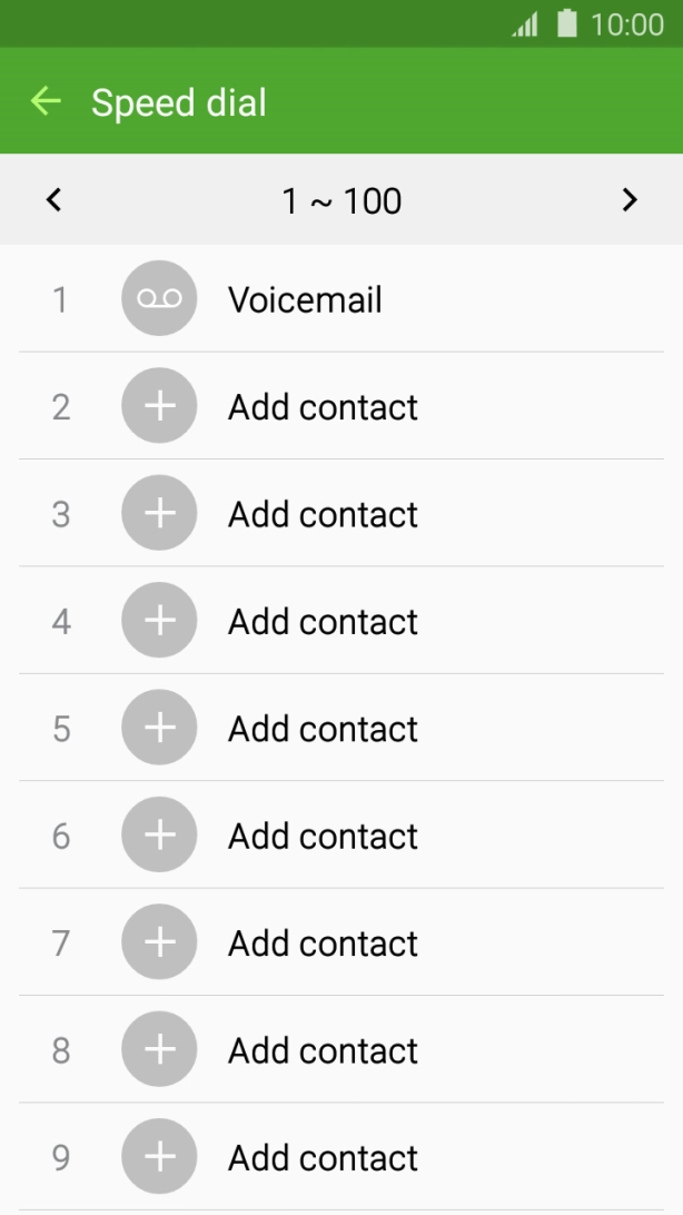 Press the required number key.