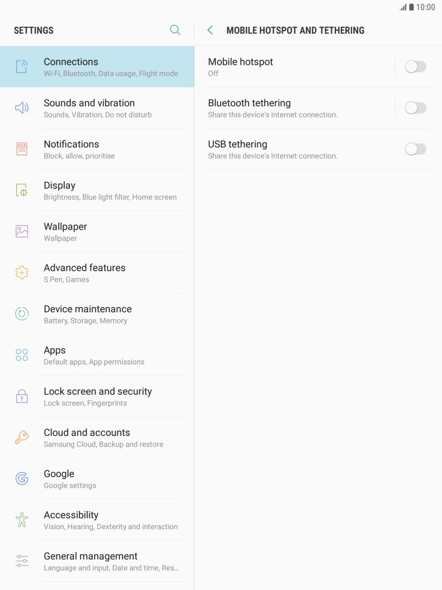 Press Mobile hotspot. Press Mobile hotspot.