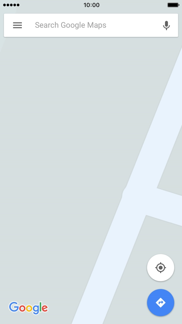 Press Search Google Maps and key in the required search word.