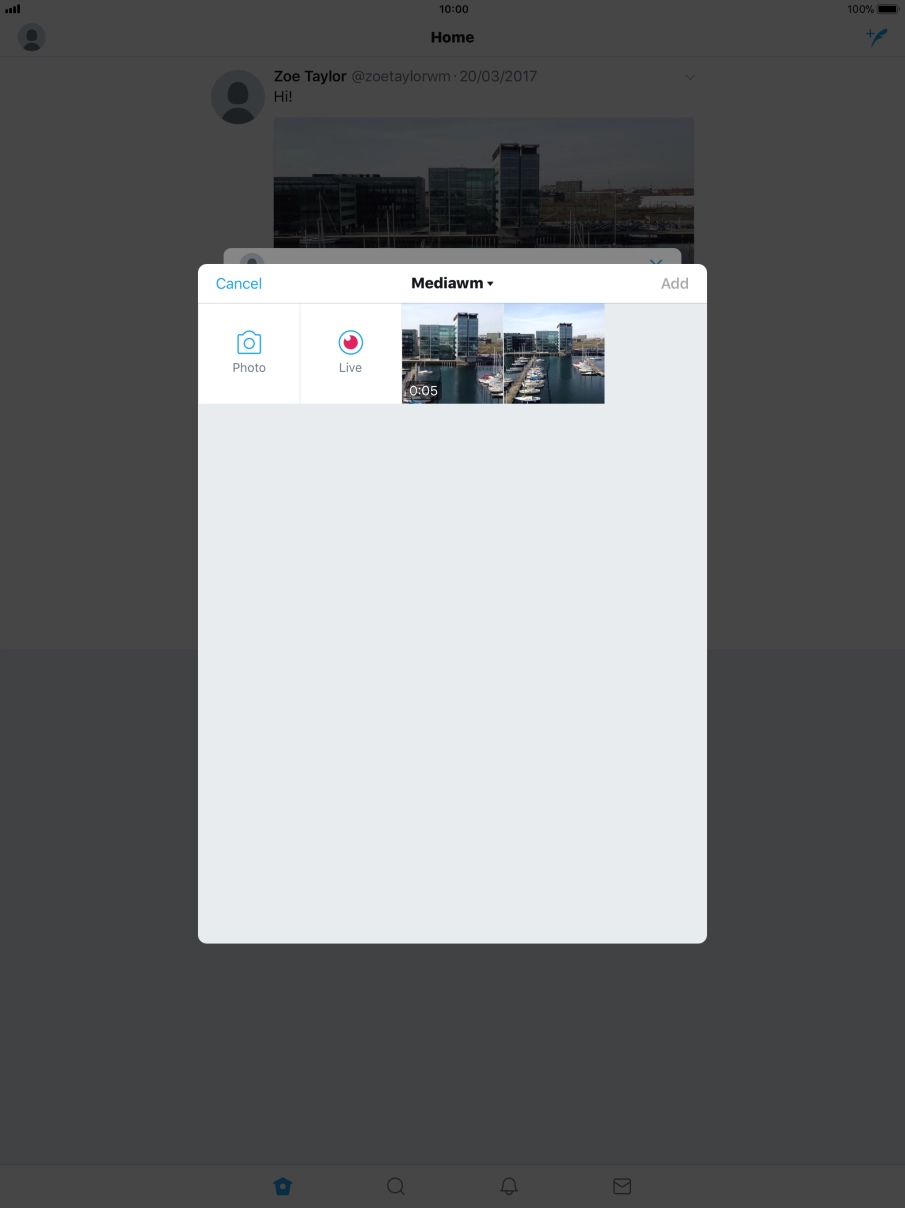 Press the required picture.