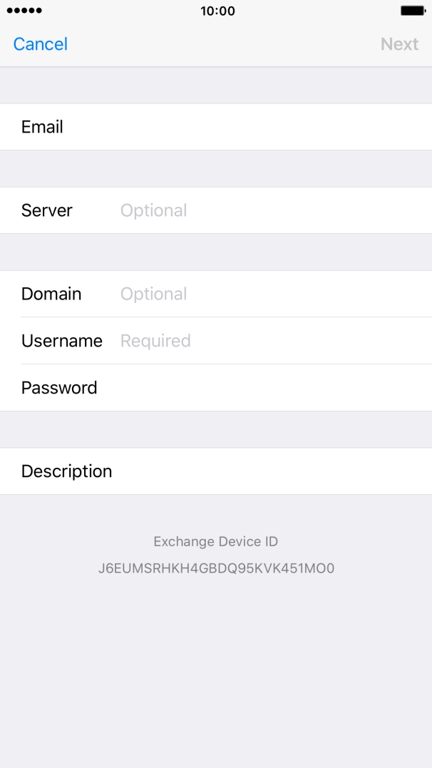 Press Server and key in the server address.