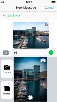 Press the send icon.
