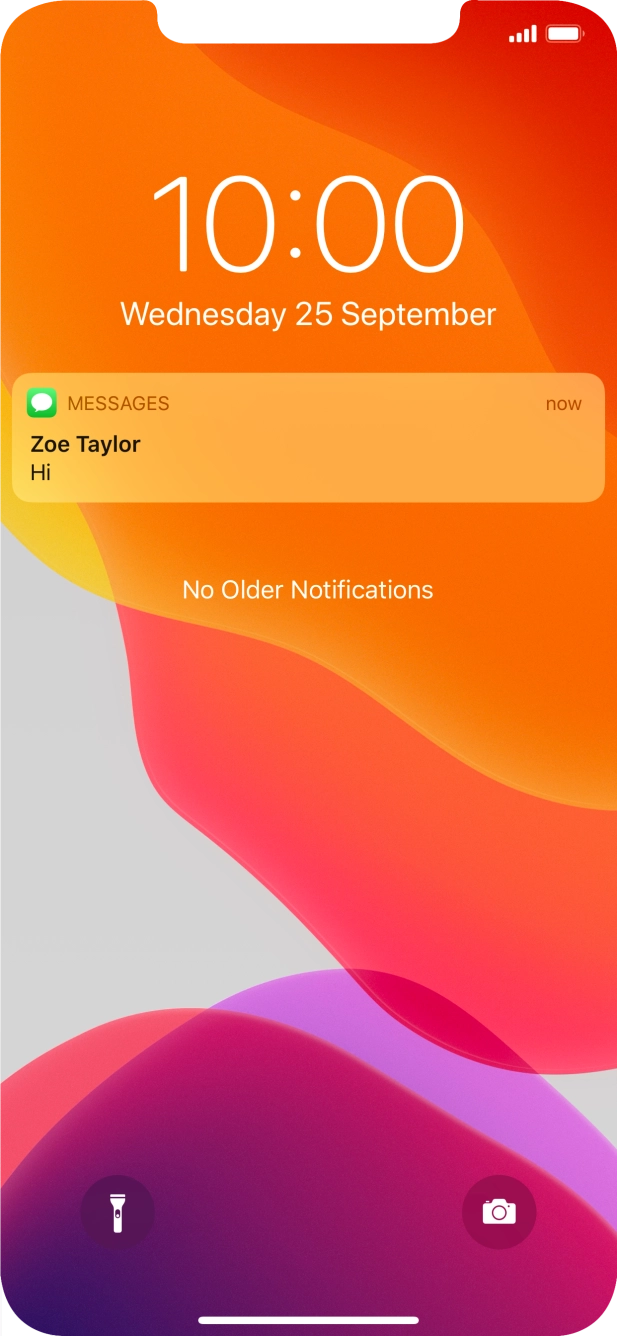 Press the required push notification and follow the instructions on the screen to use the selected function. Press the required push notification and follow the instructions on the screen to use the selected function.