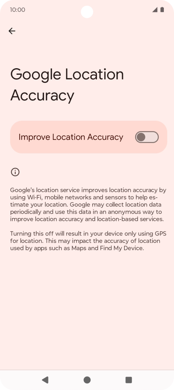 If you press the indicator next to 