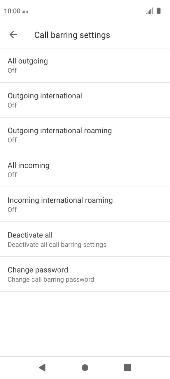 Press the Home key to return to the home screen.