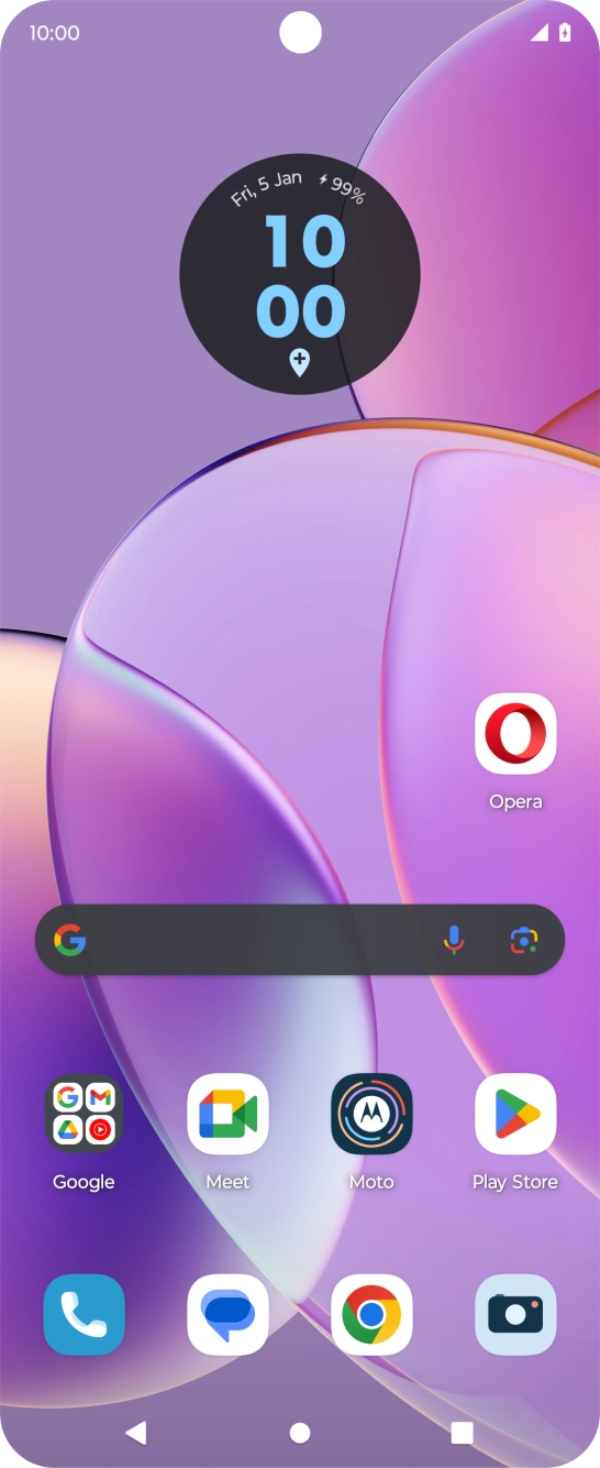 When the battery charging icon is displayed, the battery is charging.