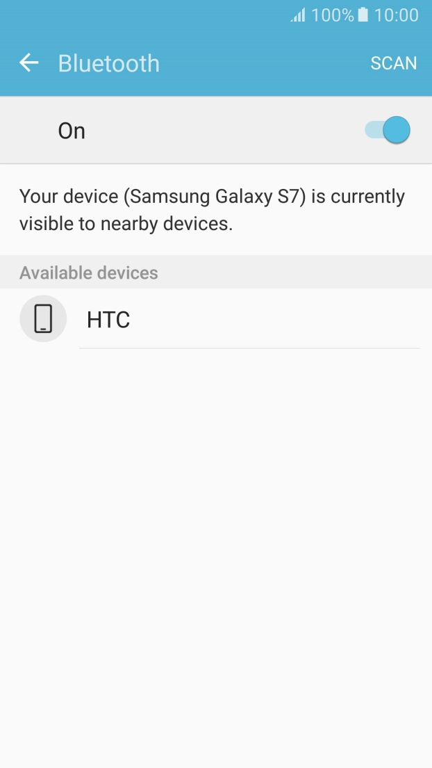 Press the required Bluetooth device and follow the instructions on the screen to pair the device with your phone. Press the required Bluetooth device and follow the instructions on the screen to pair the device with your phone.