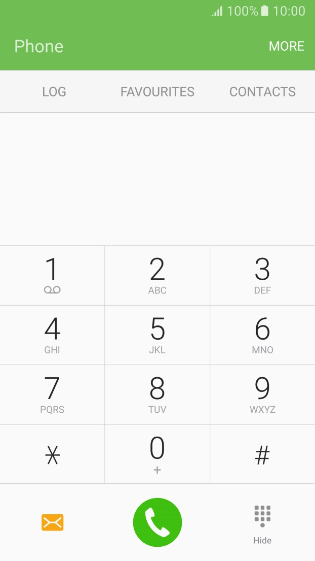 Press and hold number key 1 to call your MessageBank®. Follow the instructions to listen to your messages.