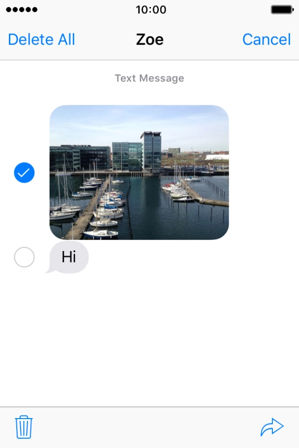 Press the forward icon.