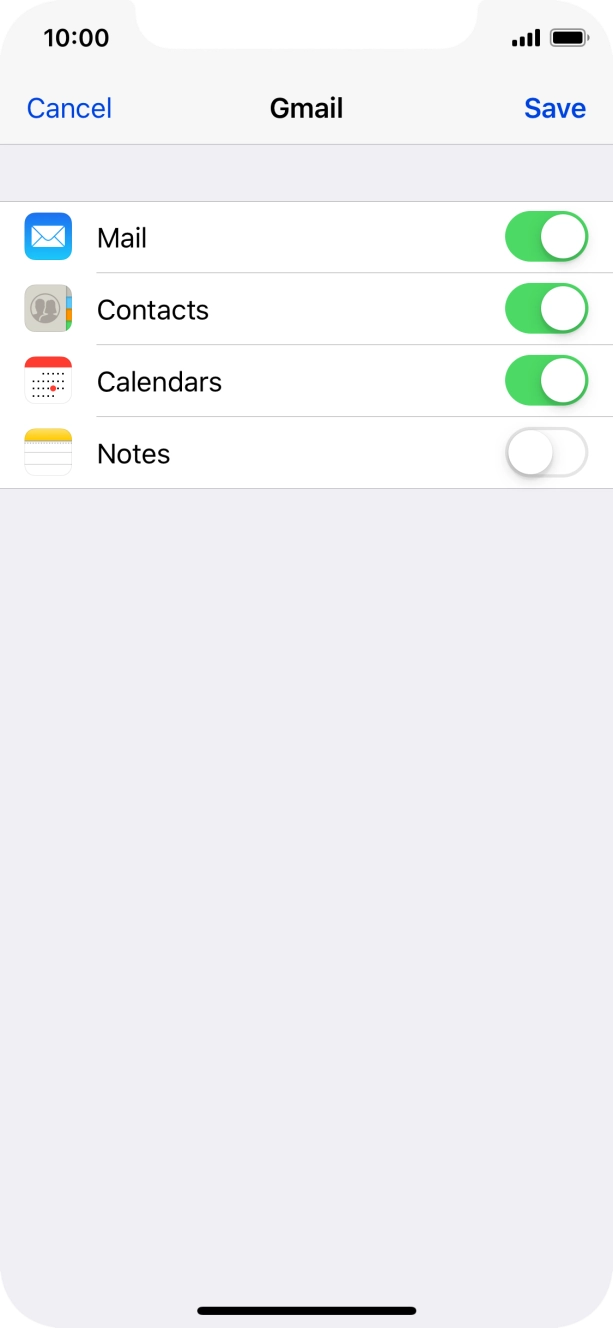 If this screen is displayed, you email account has been recognised and set up automatically. Follow the instructions on the screen to key in more information and finish setting up your phone.