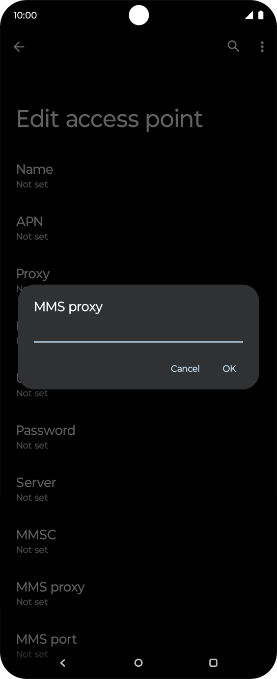 Key in 10.1.1.180 and press OK. Key in 10.1.1.180 and press OK.