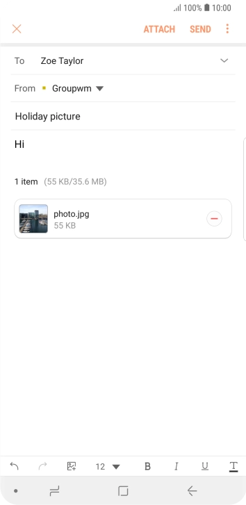 Press SEND when you've finished your email. Press SEND when you've finished your email.