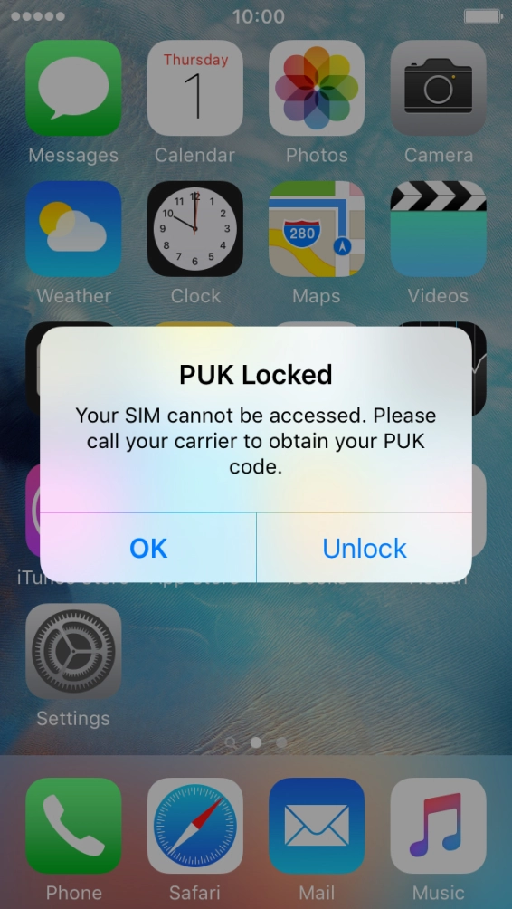 Press Unlock. Press Unlock.