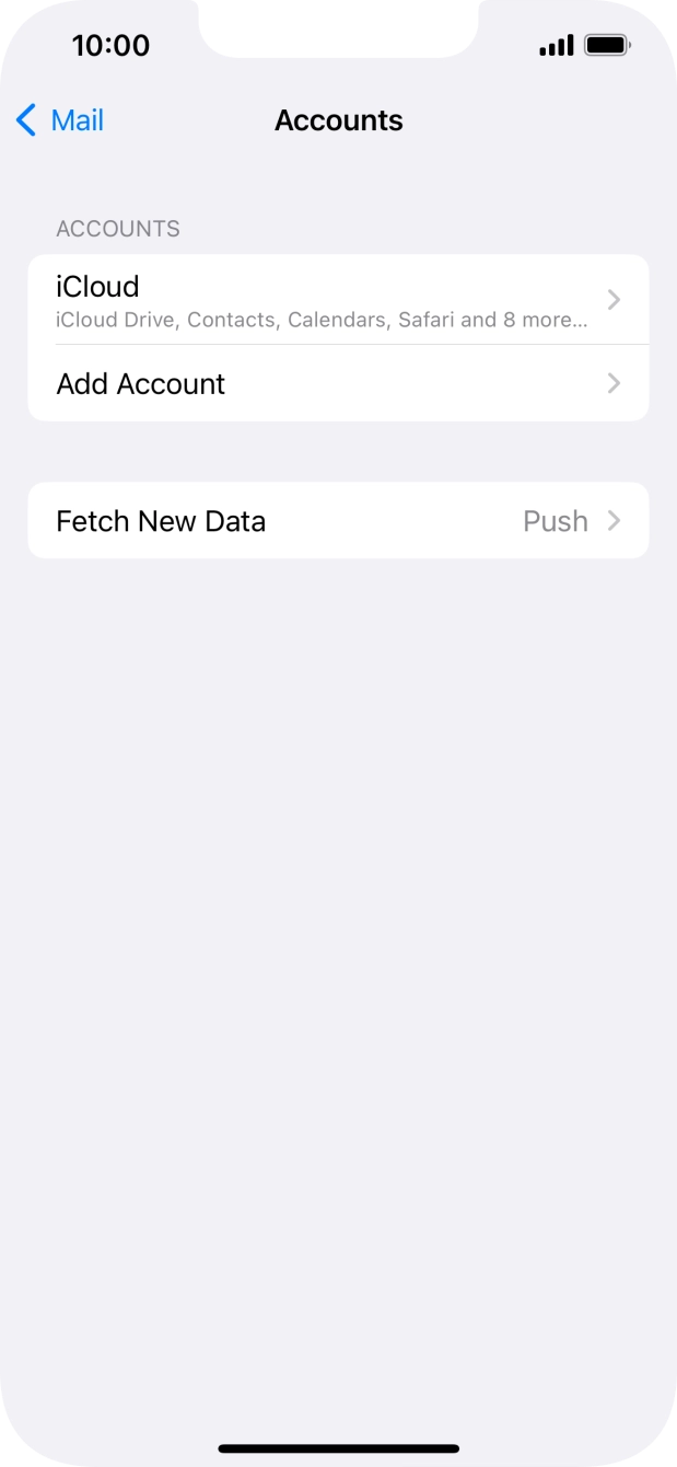 Press Add Account. Press Add Account.