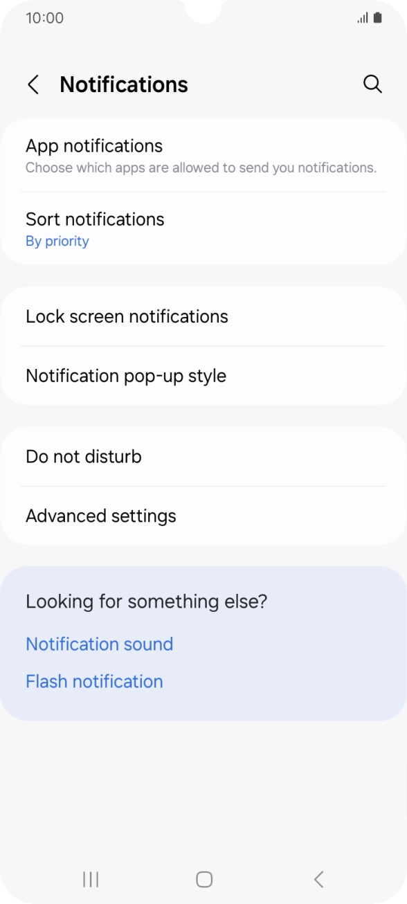 Press App notifications.