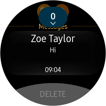 Press the required message.