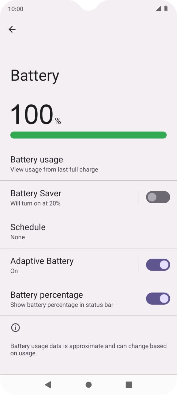 Press Battery Saver. Press Battery Saver.