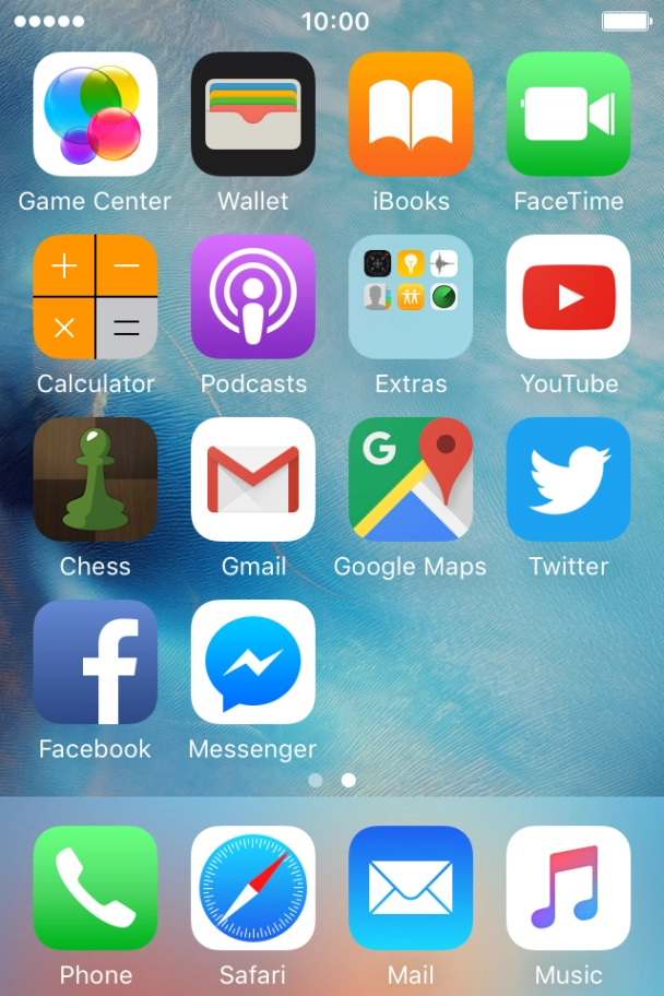 Press and hold any app until the icons start to jiggle. Press and hold any app until the icons start to jiggle.