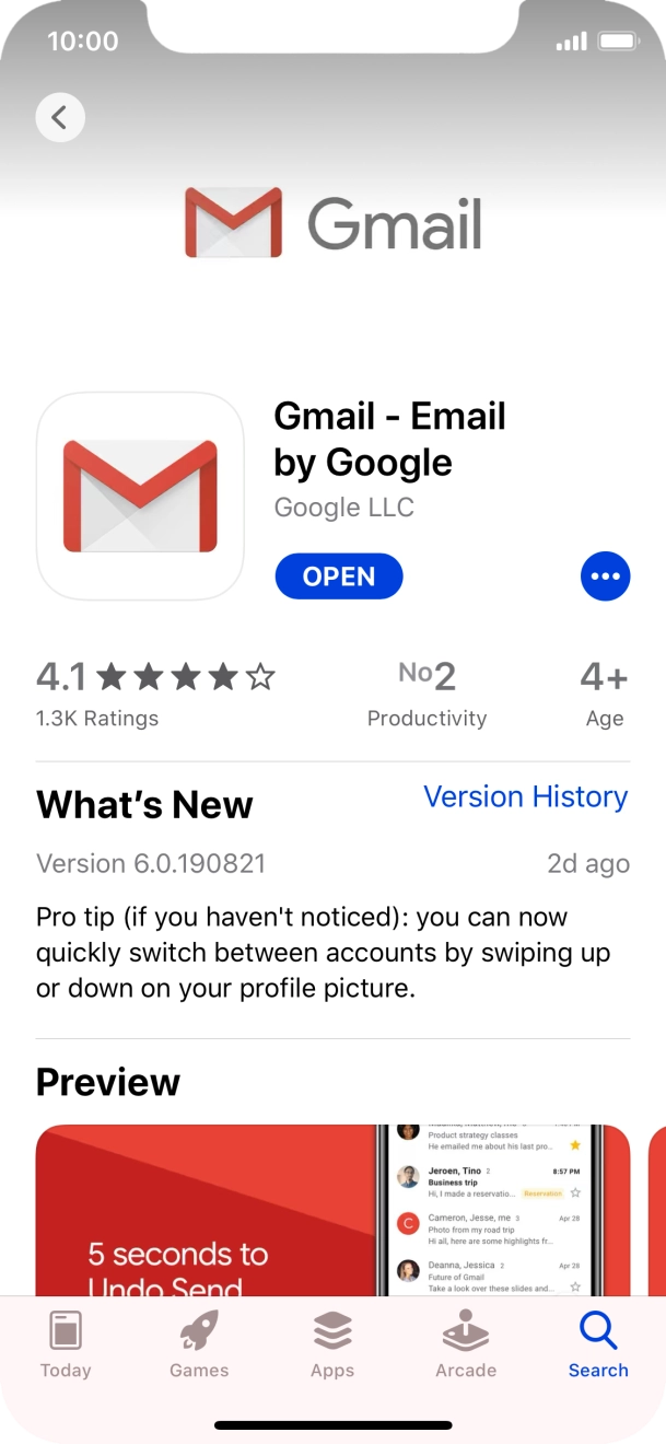 Slide your finger upwards starting from the bottom of the screen to return to the home screen.