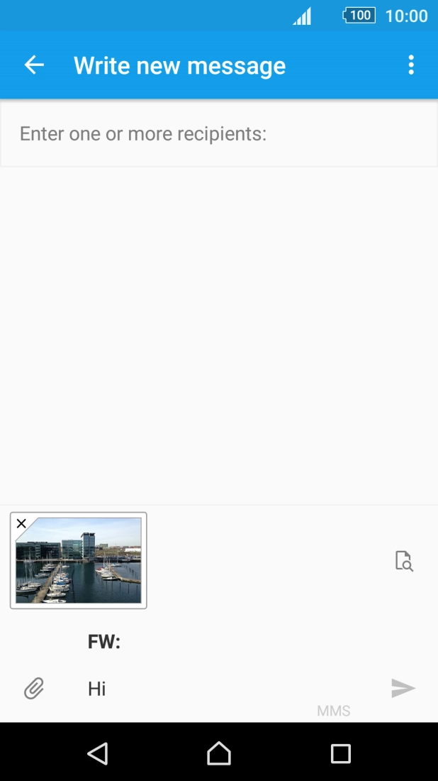 Press Enter one or more recipients and key in the first letters of the recipient's name.