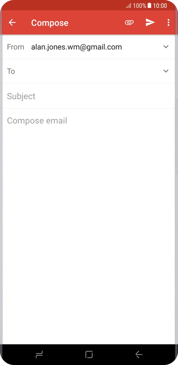 Press the search field and key in the first letters of the recipient's name.