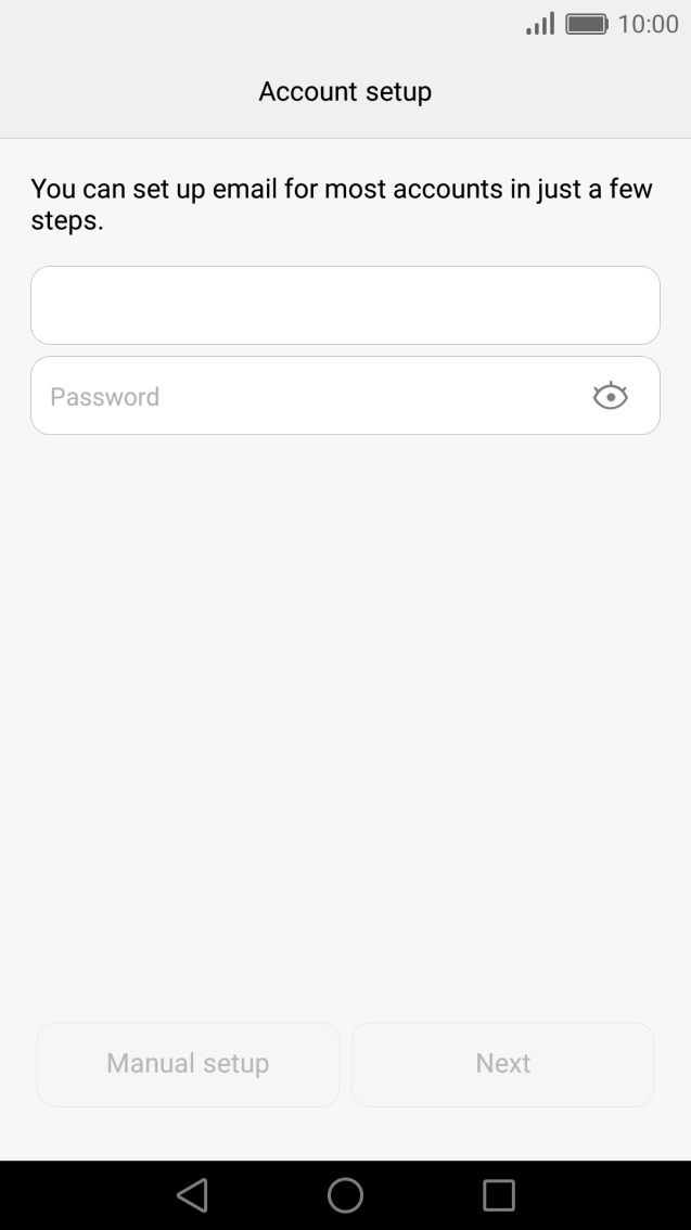 Press Password and key in the password for your Telstra email account. Press Password and key in the password for your Telstra email account.