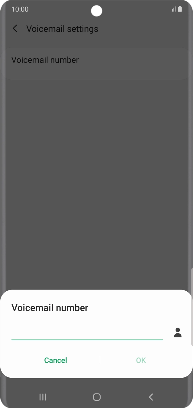 Key in +61101 and press OK.