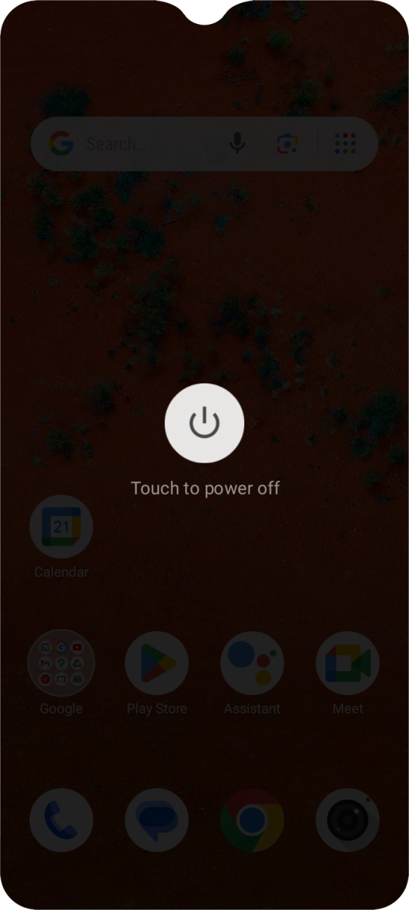 Press Touch to power off.