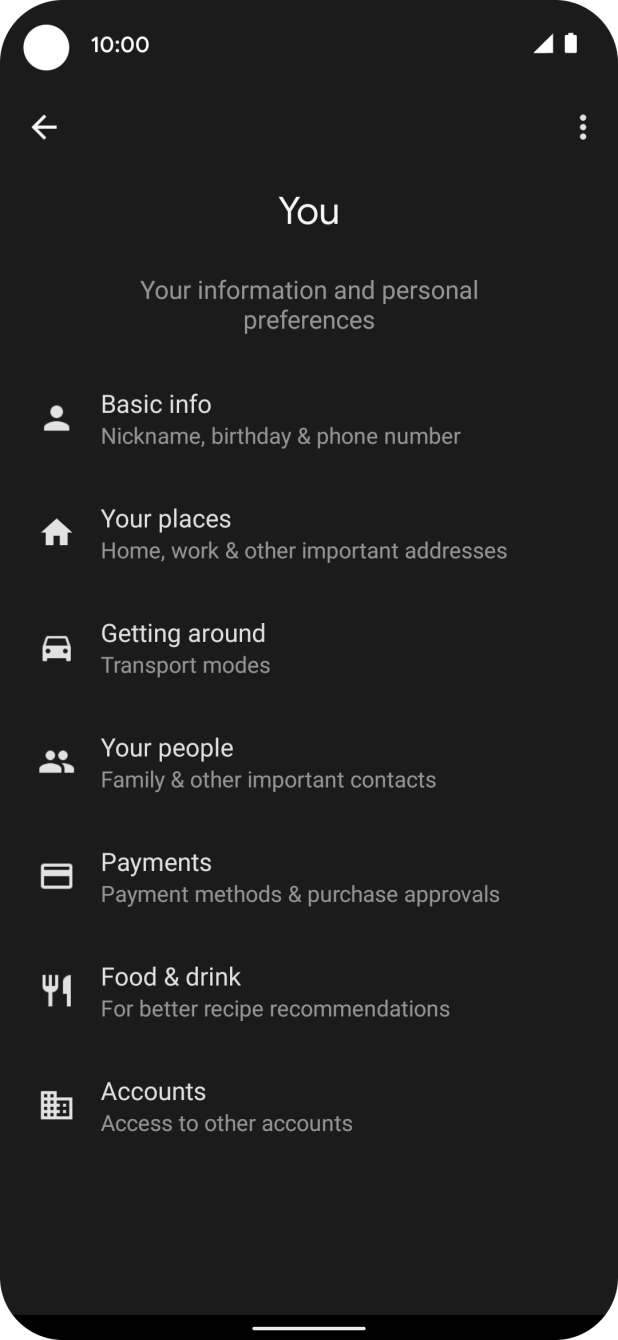 Press Basic info and follow the instructions on the screen to select phone owner settings. Press Basic info and follow the instructions on the screen to select phone owner settings.