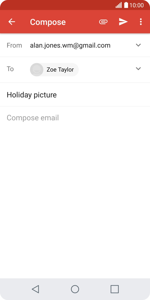 Press the text input field.