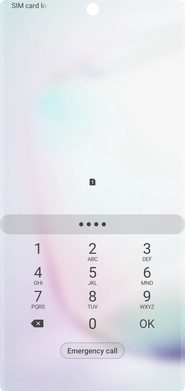 If you're asked to key in your PIN, do so and press OK.
