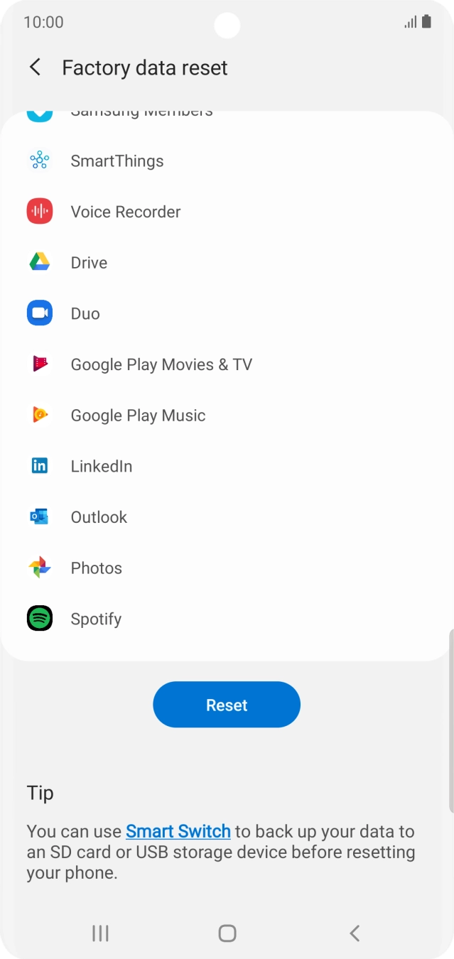 Press Reset. Press Reset.